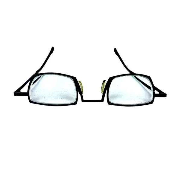 Vintage Theo Belgium Glasses Spectacles XXP 98 Metal Frame M Brown Burned Shadow